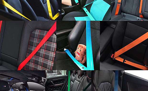 Colored Seat Belts Multi Color in Estonia-11 Colored Seat Belts Multi Color in Estonia-11