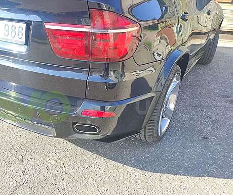 Rear Bumper Side Splitters flaps for BMW X5 E70 2010-2014 ABS Gloss