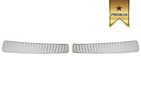 Rear Bumper Protector Sill Plate INNER Foot Plate Aluminum Cover suitable for Mercedes GLK X204 (2014-2016)