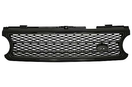 Central Grille suitable for Land Range Rover Vogue III L322 (2006-2009) Black Grey Autobiography Supercharged Edition