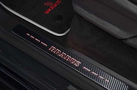 Door sills (carbon) (with illumination 64 colors) Brabus 464-350-RGB-CARBON Mercedes G63 W464 / W463A new (original, Germany)