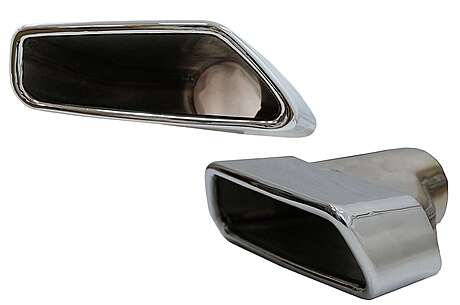 Exhaust Muffler Tips suitable for BMW 5 Series G30 G31 (2017-up) F10 F11 (2010-2014) F10 F11 LCI (2015-2017) 6 Series G32 (2017-up) M-Tech Sport Design Chrome 
