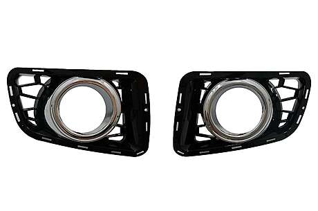 Fog Lamp Covers suitable for Land Rover Range Rover Vogue III L322 (2010-2012) Autobiography Design Black Edition
