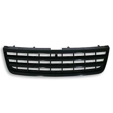 Front Grill badgeless, black suitable for VW Touareg (7L) year 2002 - 2006 (before Facelift)