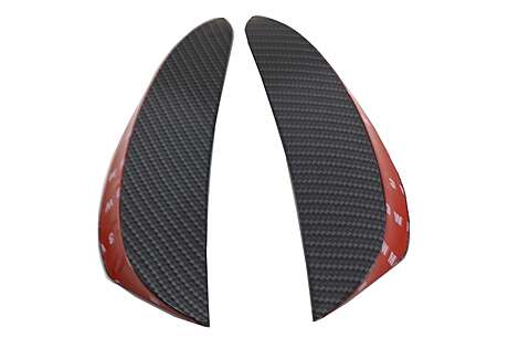Front Bumper Flaps Side Fins Flics suitable for Mercedes W213 S213 C238 A238 E43 E53 Design Carbon Film Coating 