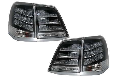 Taillights Led suitable for TOYOTA Land Cruiser FJ200 J200 (2008-2011) Black and White