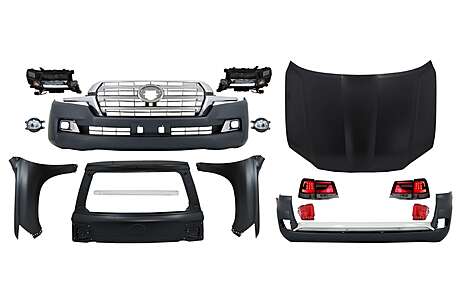 Facelift Conversion Body Kit suitable for TOYOTA Land Cruiser FJ200 Retrofit Assembly (2008-2015) to 2016 LC 200 Models