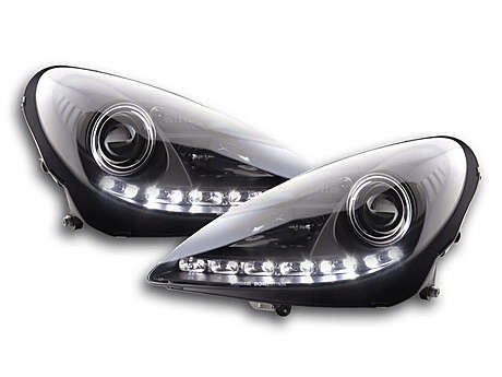 Front Headlights Led Black Mercedes SLK R1712005-2011