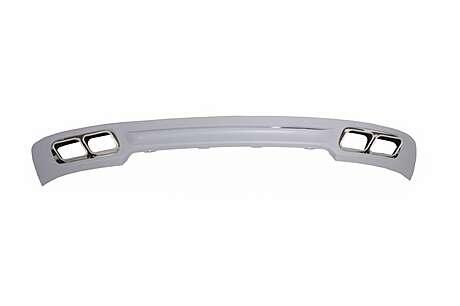 Rear Diffuser with Exhaust Muffler Tips Tailpipe suitable for BMW F01 (2008-up) 7 Series 760i Quad Design