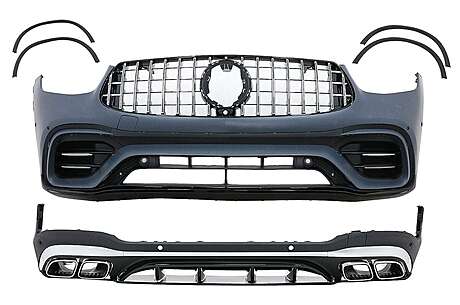 Body Kit suitable for Mercedes GLC SUV Facelift X253 (2020-2023) GLC63 Design Chrome