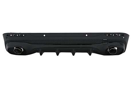Rear Diffuser with Black Exhaust Tips suitable for Mercedes GLB X247 SUV (2020-up) GLB 35 Design Night Package