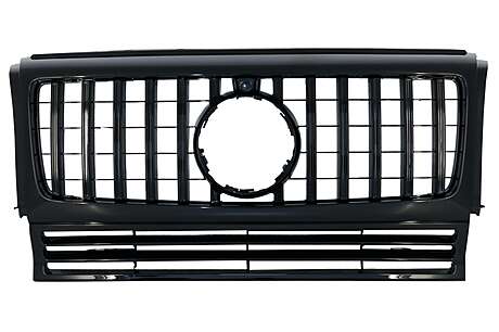 Front Grille suitable for Mercedes G-Class W463 (1990-2014) New G63 GT-R Panamericana Design All Black