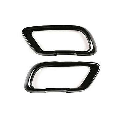 Steel Black Exhaust Muffler Tail Pipe Cover For BMW X5 G05 X6 G06 X7 G07 2019-2021 