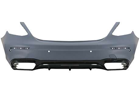 Rear Bumper suitable for Mercedes E-Class W213 (2016-2019) E63 Design Black Edition