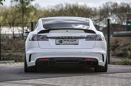 PRIOR DESIGN 4260609894141 PD-S1000 Rear Bumper with Diffusor for Tesla Model S [2016+]