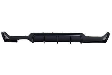 Rear Bumper Diffuser suitable for BMW 4 Series F32 F33 F36 (2013-2019) Coupe Cabrio M Design Left Double Outlet Blac