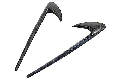 Side Fender Vents Trim Wing suitable for Mercedes C-Class W205 S205 E-Class W213 S213 Carbon Look Edition 