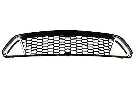 Front Grille with LED DRL suitable for Ford Mustang Mk6 VI Sixth Generation (2015-2017) RTR Design