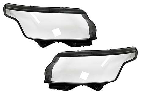 Headlights Lens Glasses suitable for Land Range Rover IV Vogue L405 (2013-2017) Clear Glass Optics