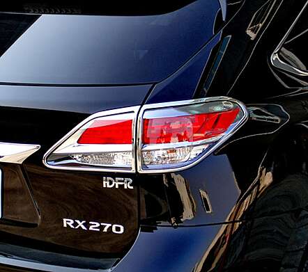 Chrome Taillight Covers IDFR 1-LS603-02C for Lexus RX 350 RX 450h 2012-2015