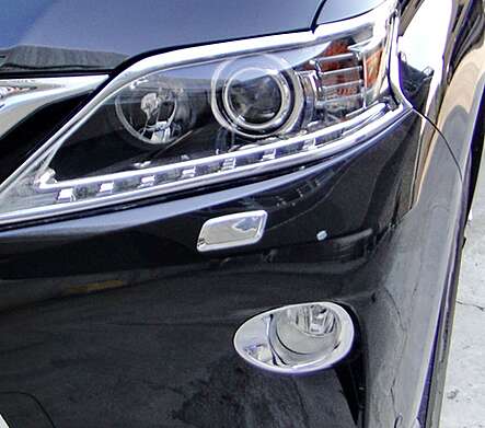 Headlight washer pads in the front bumper chrome IDFR 1-LS603-03C for Lexus RX 350 RX 450h 2012-2015