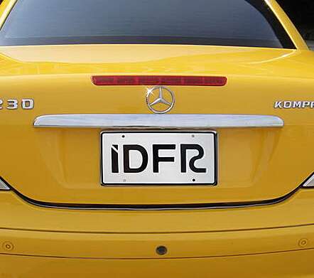 Lining over the number of the trunk lid chrome 675*38mm IDFR 1-MB680-11C for Mercedes-Benz SLK-Class R170 1996-2004