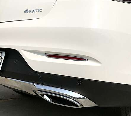 Rear bumper reflectors chrome IDFR 1-MB355-09C for Mercedes-Benz C292 GLE Coupe 2015-2019
