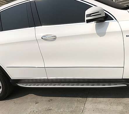 Chrome door moldings IDFR 1-MB355-10C for Mercedes-Benz C292 GLE Coupe 2015-2019