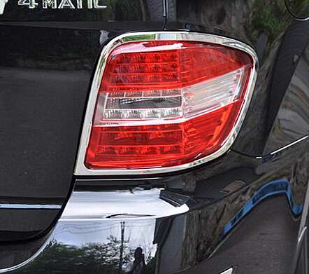 Chrome Tail Lights Trims IDFR 1-MB402-02C Mercedes-Benz W164 2009-2011