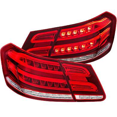 Rear Tail Lights Red Led Anzo 321331 Mercedes Benz W212 E Class 2009-2013