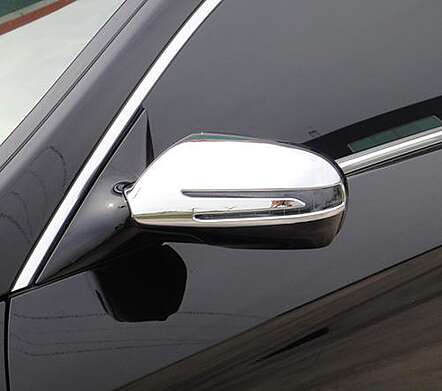 Chrome Mirror Cover IDFR 1-MB172-04C Mercedes-Benz W207 Coupe 2009-2013