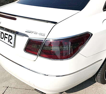 Chrome Tail Lights Trims IDFR 1-MB172-02C Mercedes-Benz W207 Coupe 2009-2013