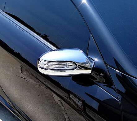 Chrome Mirror Cover IDFR 1-MB681-09C Mercedes Benz SLK R171 2004-2009
