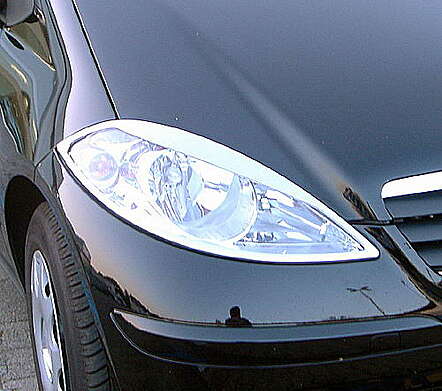 Chrome Headlights Trims IDFR 1-MB002-01C Mercedes Benz W169 A-Class 2004-2011