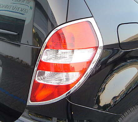 Chrome Tail Lights Trims IDFR 1-MB002-02C Mercedes Benz W169 A-Class 2004-2011