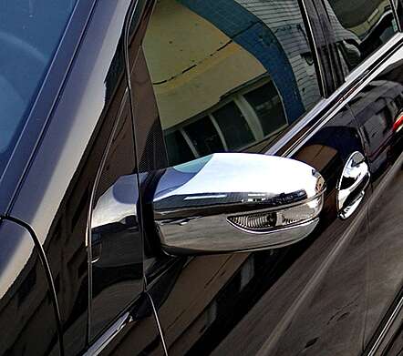 Chrome Mirror Cover IDFR 1-MB050-04C Mercedes Benz W245 B-Class 2005-2012