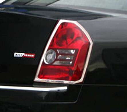 Rear light covers chrome IDFR 1-CR612-02C for Chrysler 300C 2008-2010
