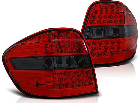 LED Taillights suitable for Mercedes M-Class W164 (2005-2008) Red Smoke