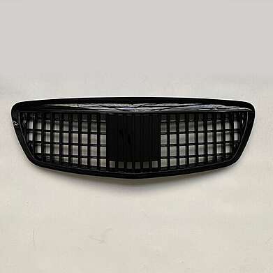 Front Bumper Grille Maybach Style Black Mercedes-Benz W221 S-Class 2005-2009