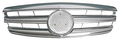 Front Grill Bumper Grille for Mercedes W221 2005-2009 CL-Style Silver Chrome
