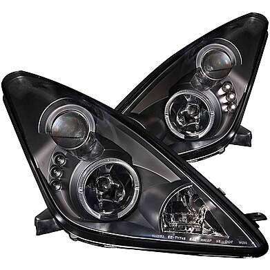 Headlights Projector Halo Black Anzo 121387 Toyota Celica 2000-2005