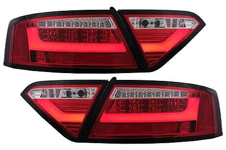 LED Taillights suitable for Audi A5 8T Coupe Cabrio Sportback (2007-2009) Red Clear