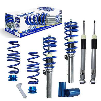 BlueLine Coilover Kit suitable for Skoda Octavia IV (NX) 1.4 TSI/ 1.5 TSI/ 2.0 TSI/ 2.0 TDI, 2020-,only for vehicles with independent rear suspension