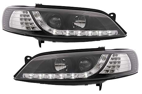 Daylight LED Headlights suitable for Opel Vectra B (11.1996-12.1998) LHD Black