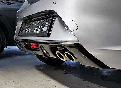 Rear Diffuser with Dual Exhaust Motordrome K163-004 Opel Corsa F GS-Line 2019-2023