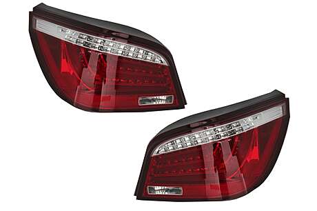 LED Lightbar Taillights suitable for BMW 5 Series E60 (04.2003-03.2007) Red White