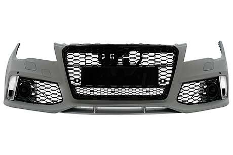 Front Bumper With Central Grille suitable for Audi A7 4G Pre-Facelift (2010-2014) RS7 Design