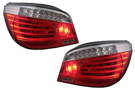 LED Taillights suitable for BMW 5 Series E60 (04.2003-03.2007) Red Clear LCI Facelift Design