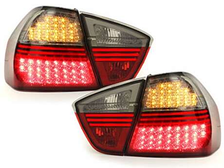 LED Taillights suitable for BMW E90 3 Series (03.05-08.08) Red Smoke