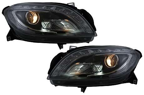 LED Headlights suitable for Mercedes M-Class W166 (2012-2015) Black